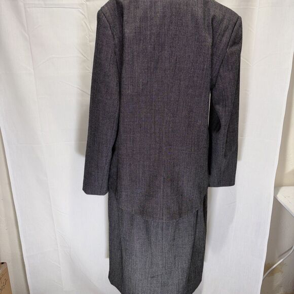 Harvey Bernard Women 16 Grey Hounds Tooth Wool Old Money Business - Picture 6 of 15